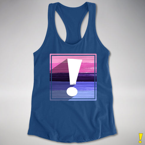 Omnisexual Pride Flag Exclamation Point Racerback Tank
